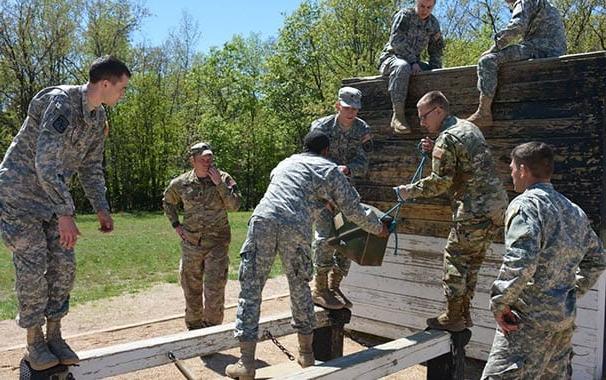 Army ROTC Scholarships students at training